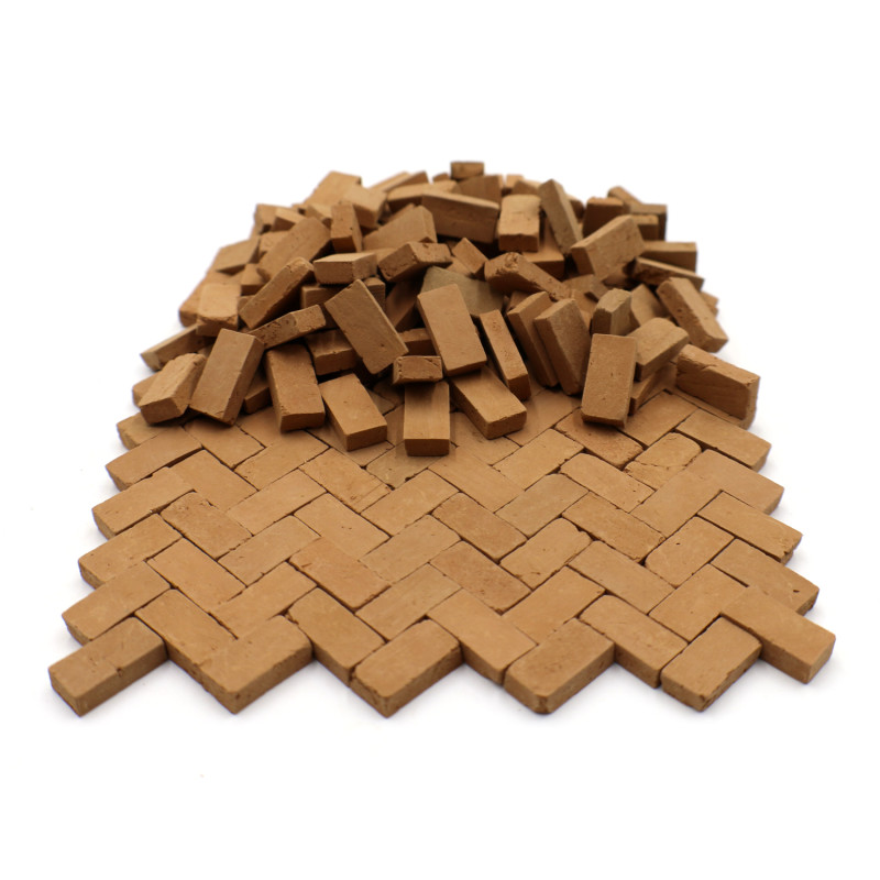 Miniature Clay Bricks  - Model Scale 1/16