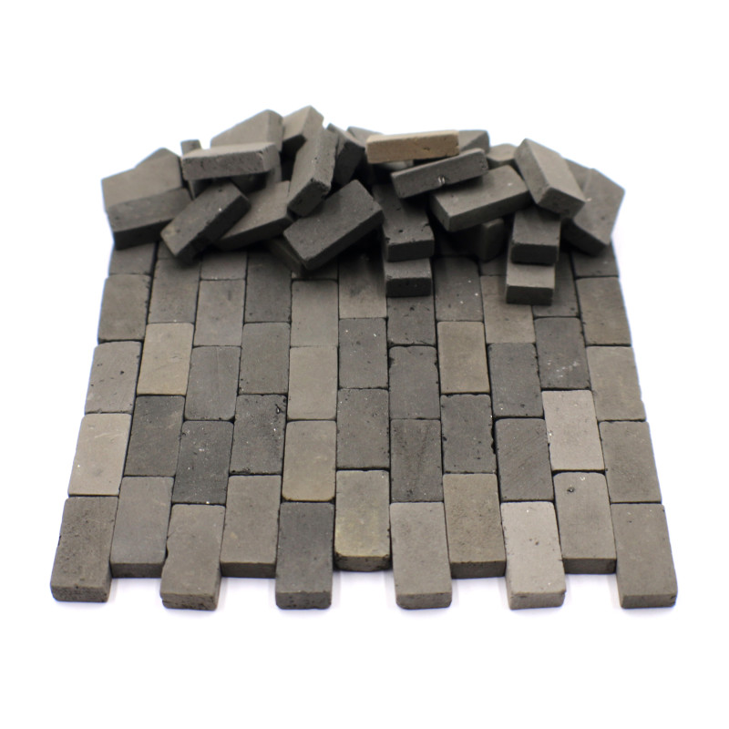 Miniature Clay Bricks - Gray Scale 1/16 Miniature Clay Bricks - Gray Scale 1/16