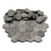 Miniature Hex Pavement Bricks  - Gray