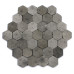 Miniature Hex Pavement Bricks  - Gray