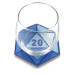 D20 Dice Ceramic Drink Coasters - D&D Gift