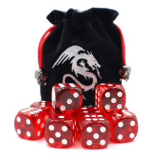Jumbo D6 Dice Set with Velvet Bag Jumbo D6 Dice Set with Velvet Bag
