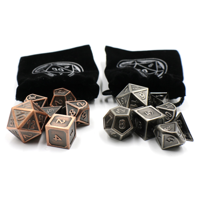 Metal Dice Twin Border Set and Box